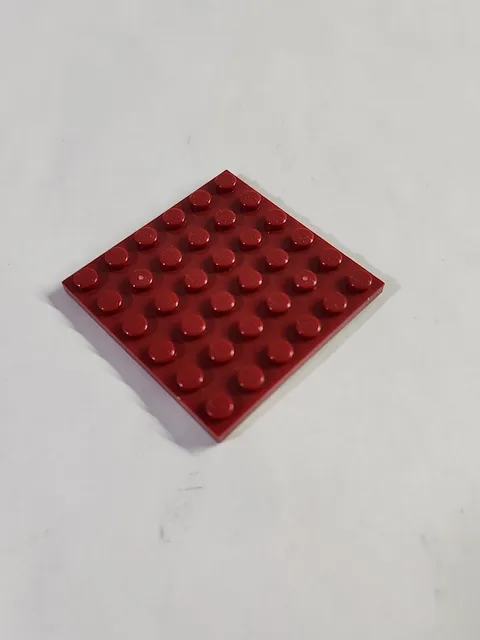 LEGO Parts ● Dark Red Plate 6 x 6 Square ● # 3958 ● QTY 1