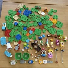 LEGO Super Mario Lot Interactive Mario Peach Toads Birdo Goomba Barcode Parts