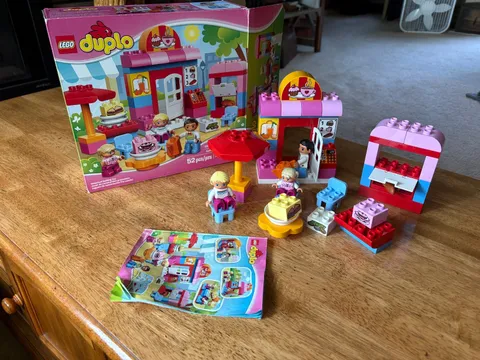 LEGO DUPLO Cafe Set  (10587) Building Set for Toddlers 50 Pieces - 98 % Complete