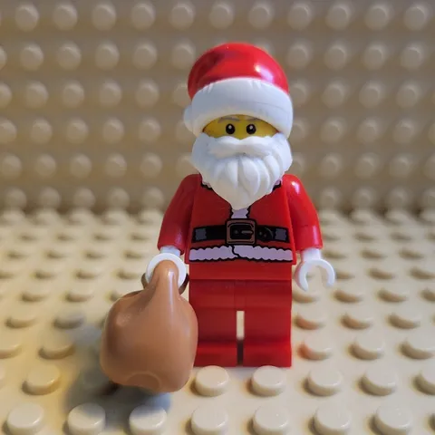 LEGO Minifigures Santa Claus Series 8 Minifigure with Sack Accessory, Christmas
