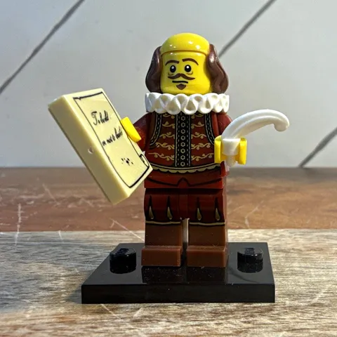 LEGO Movie 71004 William Shakespeare TLM008 Minifigure Complete CMF Rare