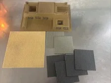 LEGO authentic genuine Gray, tan, crystal skull temple plates and bases used