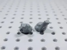 LEGO Lot of 2 Dark Bluish Gray Tree Frogs Frog Animal Minifig BT
