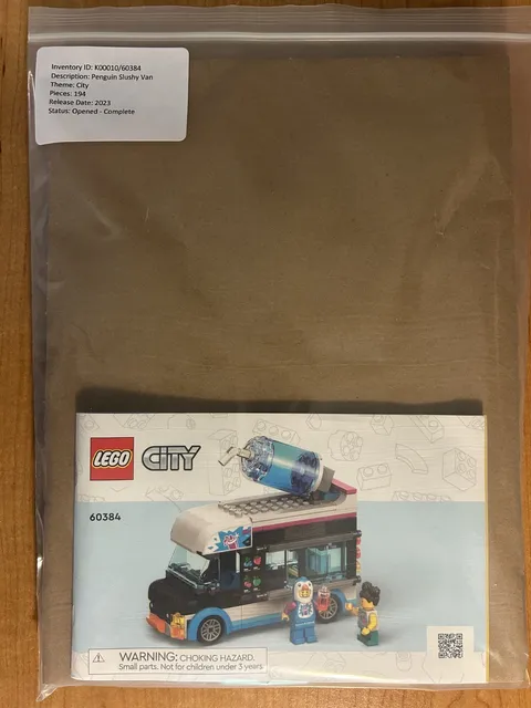 LEGO CITY: Penguin Slushy Van (60384) - Complete with Manuals and Minifigures
