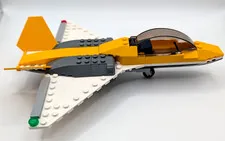 Lego Jet Plane Yellow Fin 9in X 7in