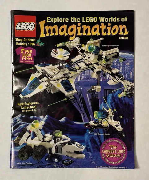Lego Shop at Home Holiday 1996 Catalog Explore the LEGO Worlds of Imagination