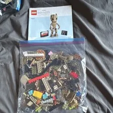 LEGO Marvel 76217 I am Groot Infinity Saga Bulk Lot Pieces w/ Instructions Bag