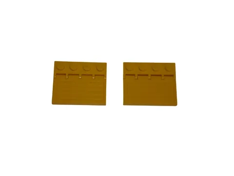 2 Lego® 9V RC TRAIN Railway Cargo Hinge Gate YELLOW