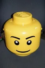 Yellow Lego Large Head Storage & Carrying Case Container from 2011