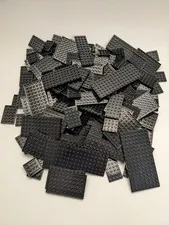 LEGO 170pcs 4x4 4x6 4x8 6x6 4x10 Black Baseplates Mix Bulk Lot Plates Base