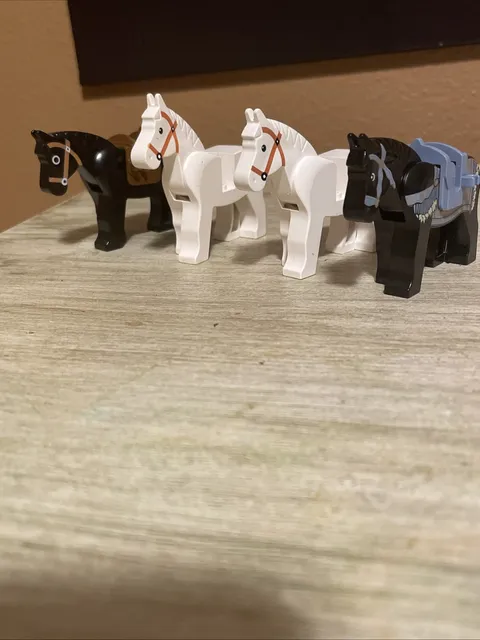 LEGO Horses Lot - 4 Horses From Multiple Sets