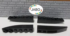 (G1/12/2) LEGO 4x 42023 Arch Brick Slope Negative Inverted 6x1 Black