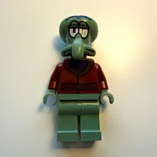 SJ Bricks Squilliam Moulded Head Custom Pad Printed LEGO Minifigure