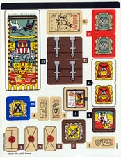 LEGO STICKER SHEET 10332 MEDIEVAL MARKET VILLAGE from set New & Genuine