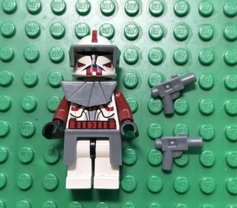 LEGO Commander Fox Phase 1 Clone Trooper sw0202a Star Wars *very Slight Crack