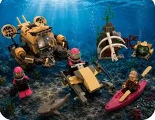 LEGO 60092 CITY: Deep Sea Submarine Retired Set W Extra Sub Diver & Kayak Figure