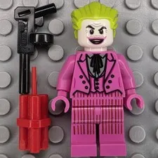 Lego DC Super Heroes Minifigure SH0704 The Joker Dark Pink Suit