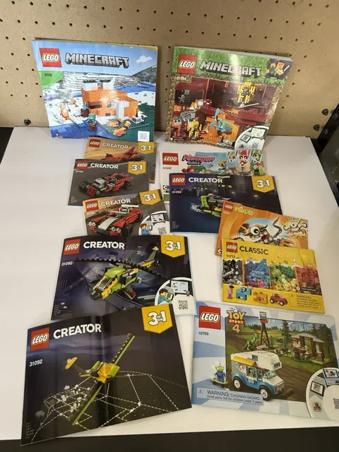 Lot of 12 Lego books booklets - guides instruction manuals