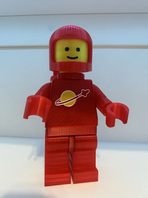 LEGO Classic Space Man Big Fig Translucent Red (read Desc)