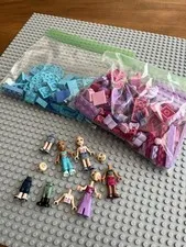 LEGO Friends Bulk Lot Minifigure Parts, Bricks & Pieces, Pink & Blue, Multicolor