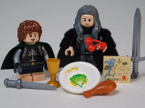 LEGO Lord of The Rings ULTIMATE Denethor w/cape & Pippin + Extras! 11377 L👀K!