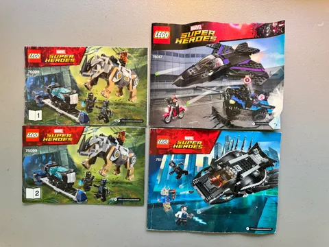 Lot of 3 LEGO Super Heroes Instructions ONLY for sets 76009, 76047, 76100