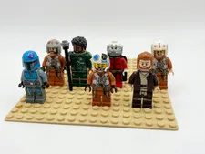 LEGO Star Wars Minifigure Lot Obi-Wan Kenobi Mandalorian Rebel Pilots & More 7