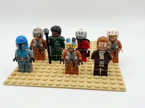 LEGO Star Wars Minifigure Lot Obi-Wan Kenobi Mandalorian Rebel Pilots & More 7