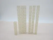 Lego Lot Of 260 1X2 Bricks Transparent Clear Translucent Trans clear