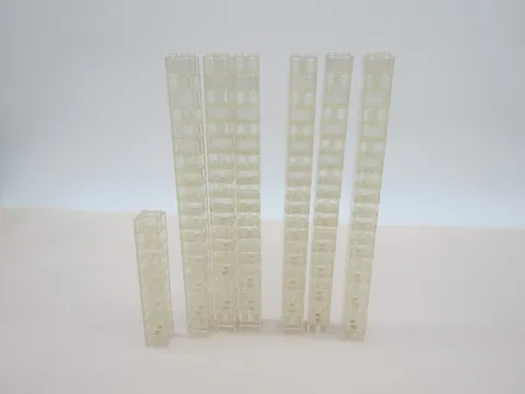Lego Lot Of 260 1X2 Bricks Transparent Clear Translucent Trans clear