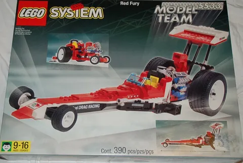Lego Model Team: 5543 Red Fury Complete with Box and Instructions