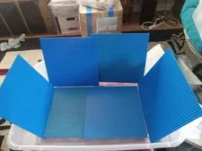 Lego 10x10 Baseplate Lot (7) Blue
