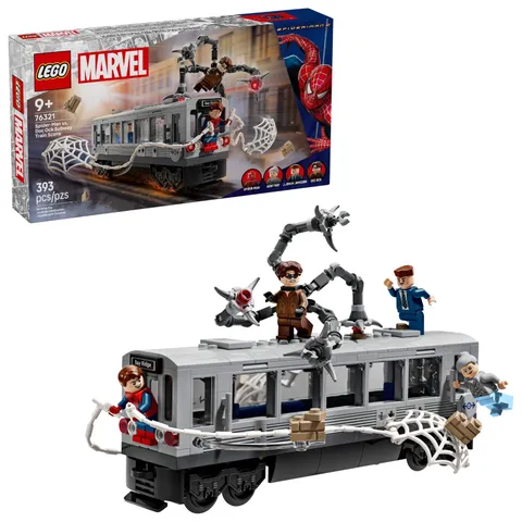 🕷️ LEGO Marvel Spider-Man vs. Doc Ock Subway Train Scene 76321 – Free Shipping