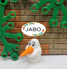 (S12/7/24) LEGO 18879pb01 Head Modified Olaf with Black Relaxed Eyebrows