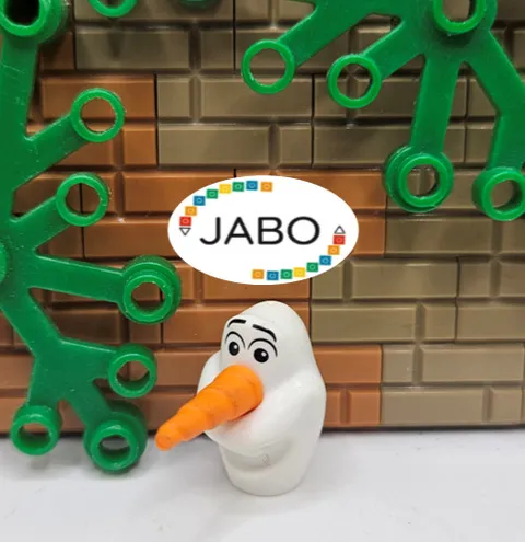 (S12/7/24) LEGO 18879pb01 Head Modified Olaf with Black Relaxed Eyebrows