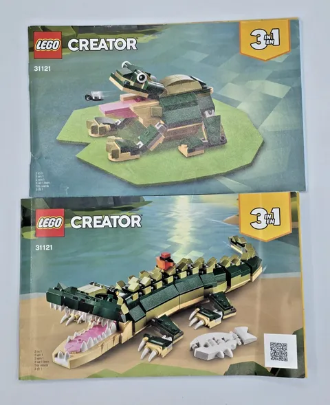Lego CREATOR 3in1 31121 Instructions Manuals Vol 1 & 3 Crocodile & Frog No Brick