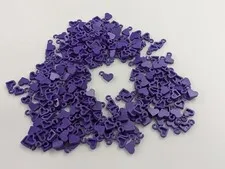 Lego x244 New Dark Purple Charm, Heart # 77814 MOC Bulk Parts Lot Dots