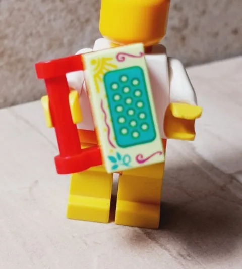 New LEGO accordion  Accordian Squeeze Box Mama Polka Music Hispanic Fiesta Fun