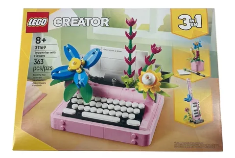 LEGO, Creator 3 in 1 Typewriter with Flowers, 31169, Rebuildable Toy- New
