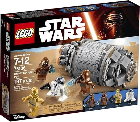 LEGO Star Wars: Droid Escape Pod (75136) Complete with Minifigures