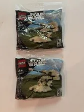 NEW Lot of 2 LEGO Star Wars 30680 AAT Polybag Sealed 75 Pieces