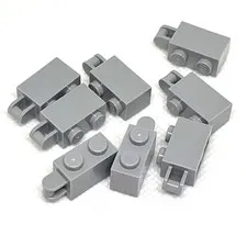 LEGO Parts - Lt Bluish Gray Brick 1 x 2 with Bar Handle on End - No 34816 - X 8