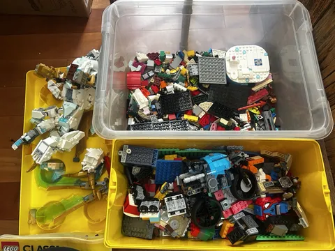 LEGO Lot of Bricks Ninjago Zanes Ice Dragon Creature Classics Parts Pieces w Bin