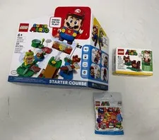 Lego Super Mario Starter Course Set 71360 Tanooki 71385 71402 Minfigure Bundle