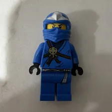 LEGO Ninjago Blue Ninja minifigure with silver hood/headgear