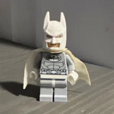 LEGO Batman Minifigure White Suit with White Cape Plastic Material
