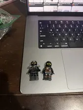 LEGO Ninja Minifigure Lot of 2, Black/Gray Ninja Characters Figures