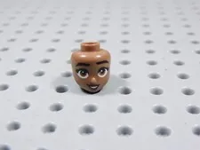 LEGO Friends Female Girl Medium Brown Printed Head Minifig BG