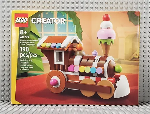 NEW - LEGO - 40777 Celebration Series: Gingerbread Train Ornament - Ships Fast!