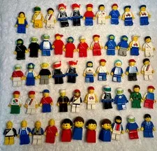 Lego Lot of 44 Assorted Minifigures/ People, most city minifigures, plus more!